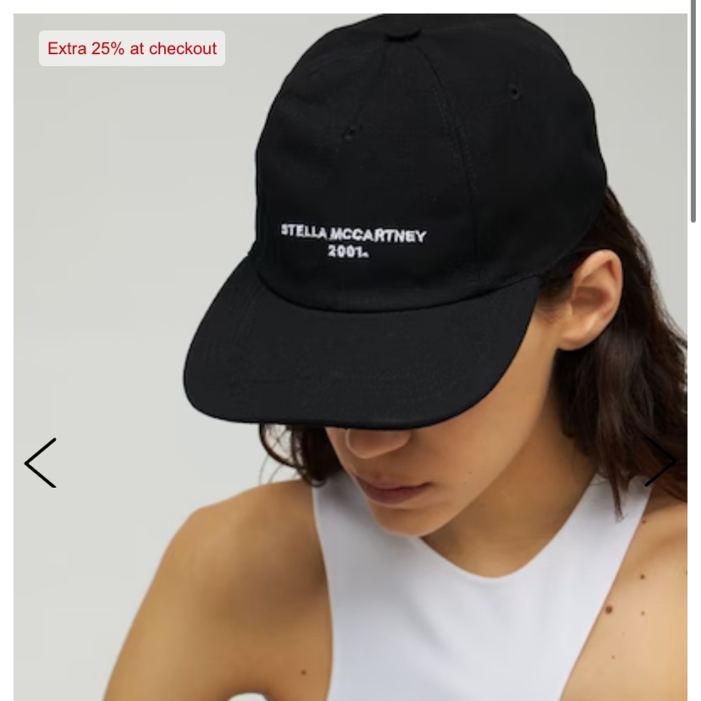 EUC Stella McCartney black baseball hat